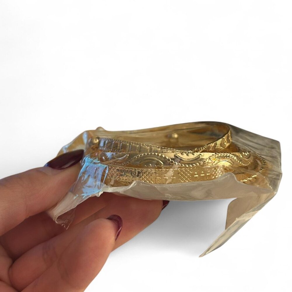 set of gold bangles